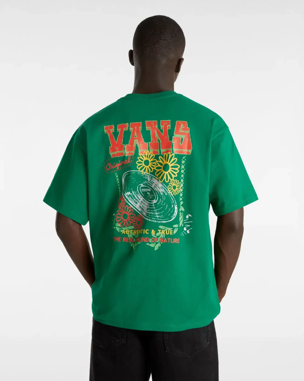 VANS - טי שירט Authentic And True Loose – V00K5UJ5F – verdant-green – 3