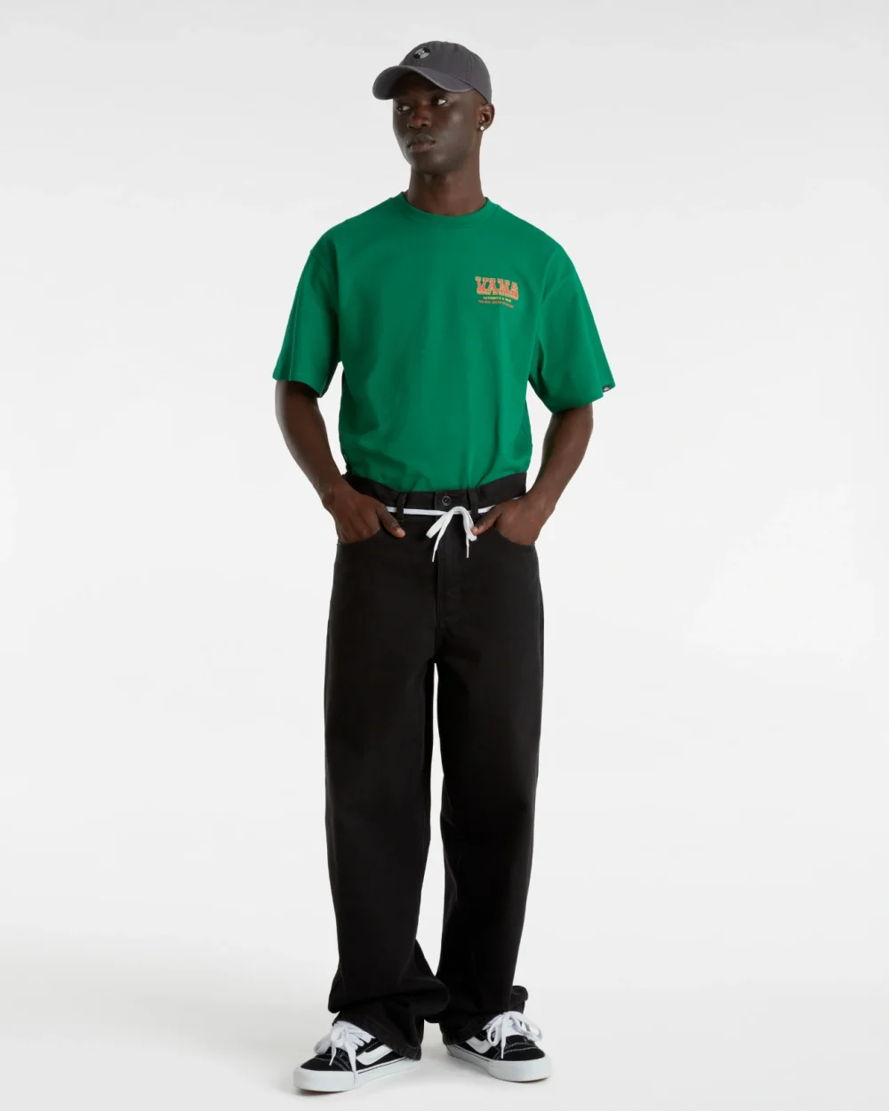 VANS - טי שירט Authentic And True Loose – V00K5UJ5F – verdant-green – 4