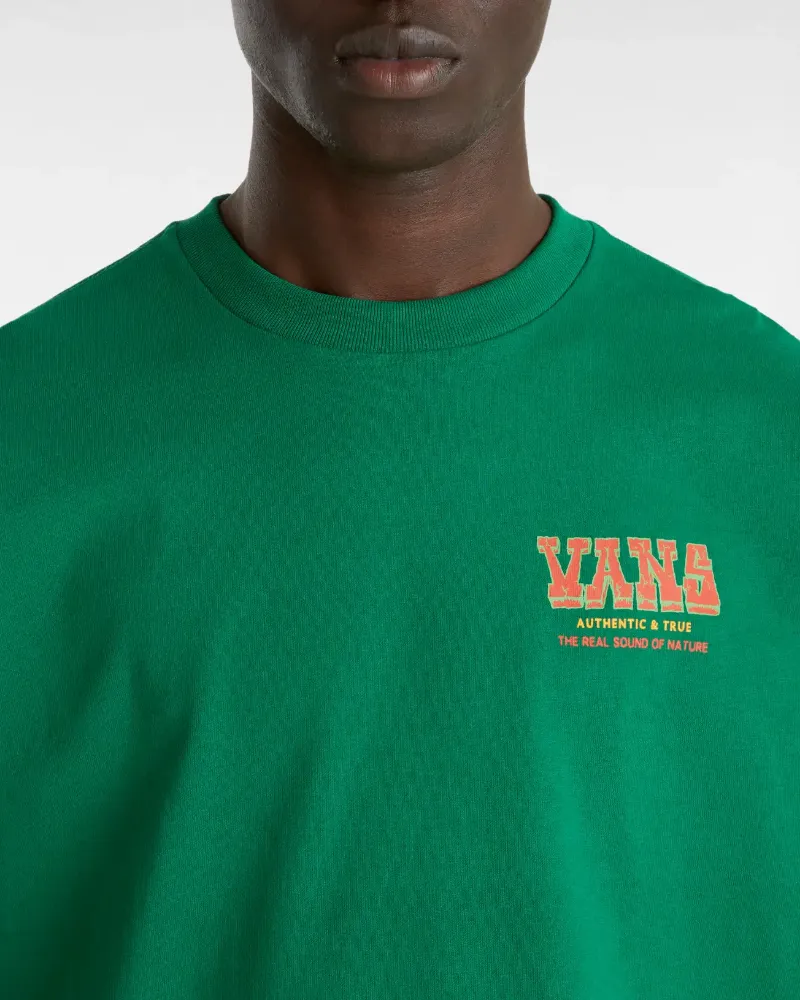 VANS - טי שירט Authentic And True Loose – V00K5UJ5F – verdant-green – 5