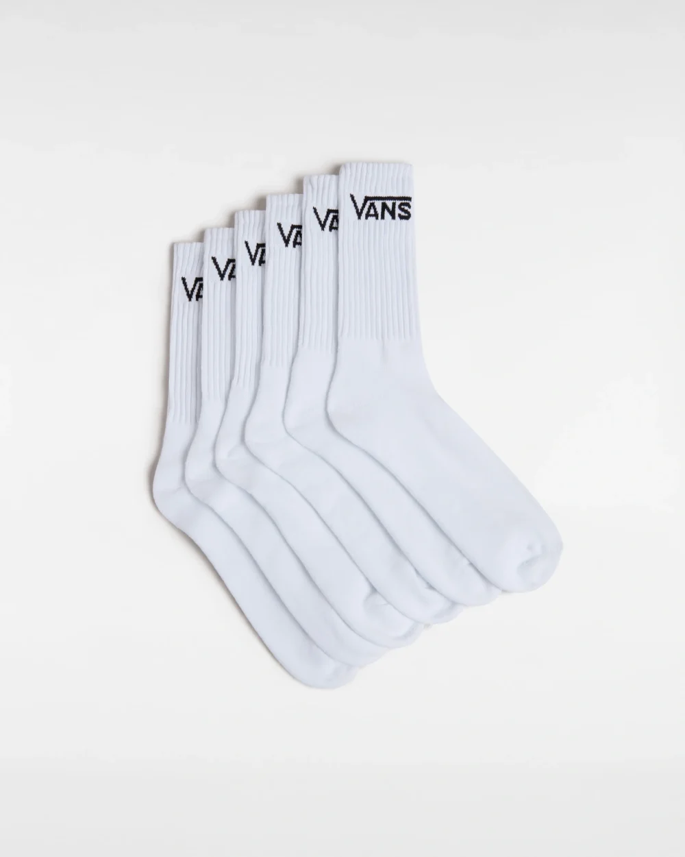 VANS - מארז 6 גרביים Classic Crew – V00KHPWHT – white – 1