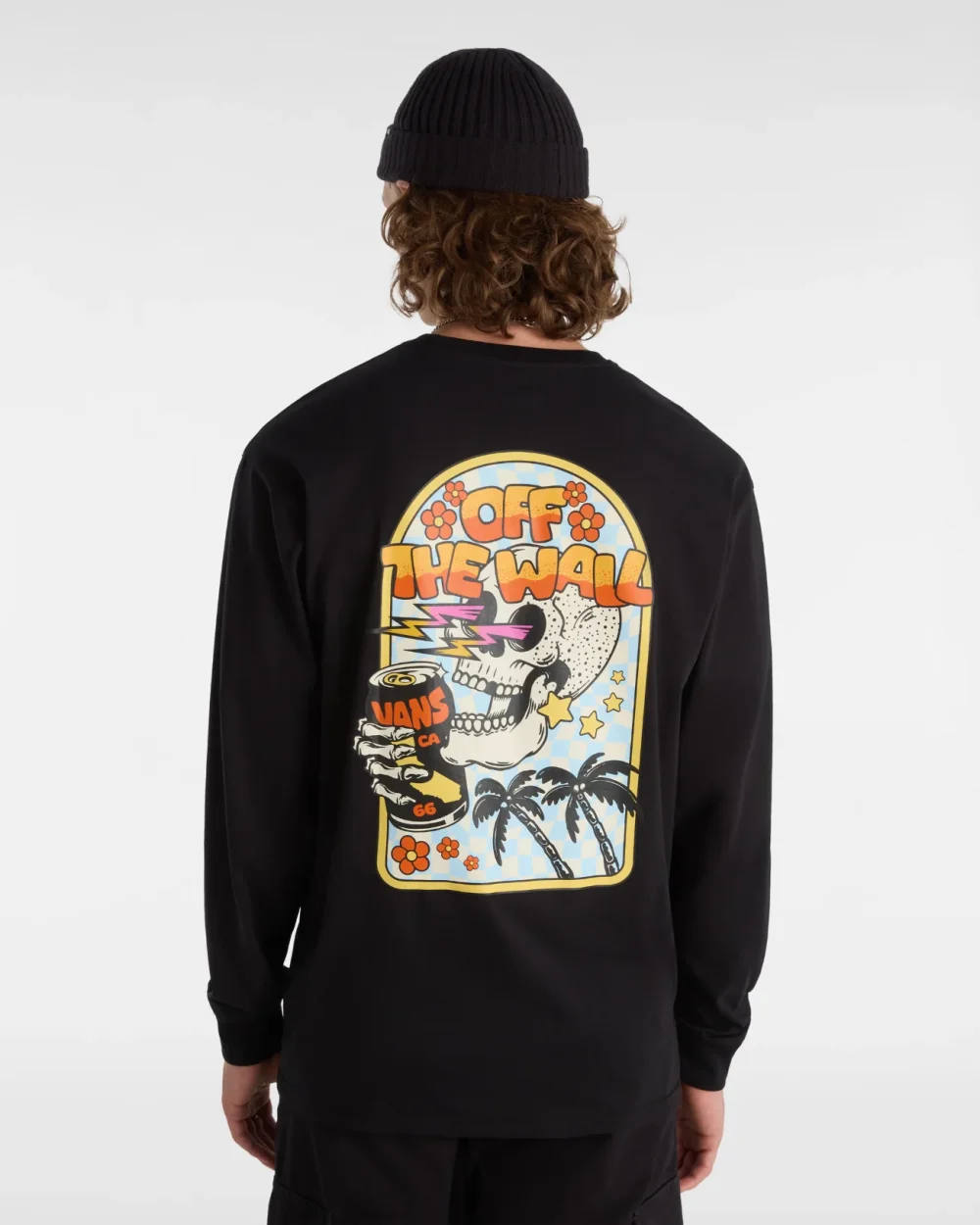 VANS - טי שירט ארוכה Bouya Classic – V00KHSBLK – black – 3