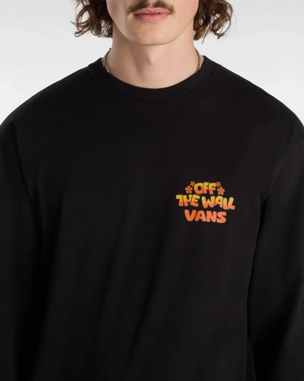VANS - טי שירט ארוכה Bouya Classic – V00KHSBLK – black – 5
