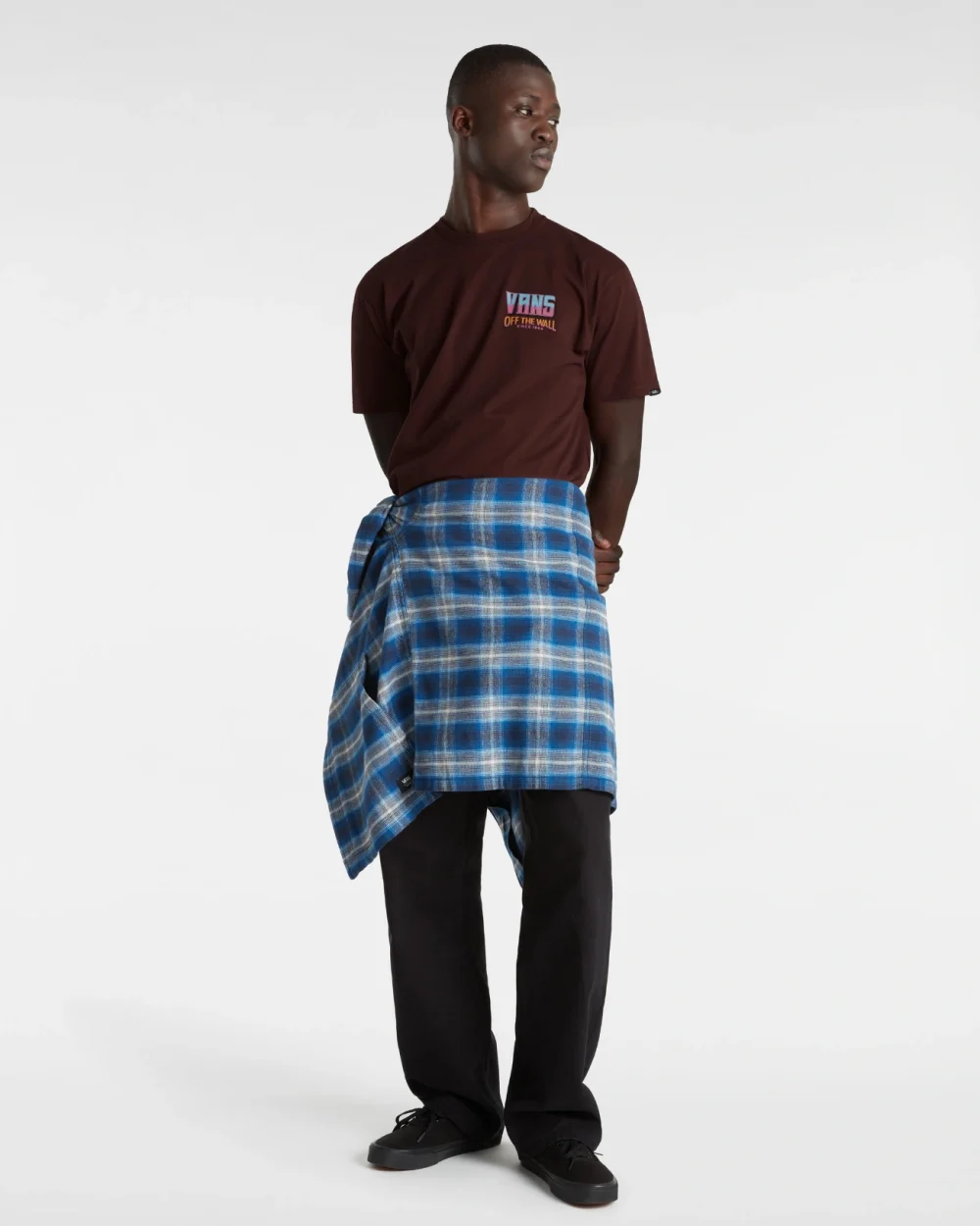 VANS - טי שירט Palm Cheers Classic – V00KHU7YO – bitter-chocolate – 4