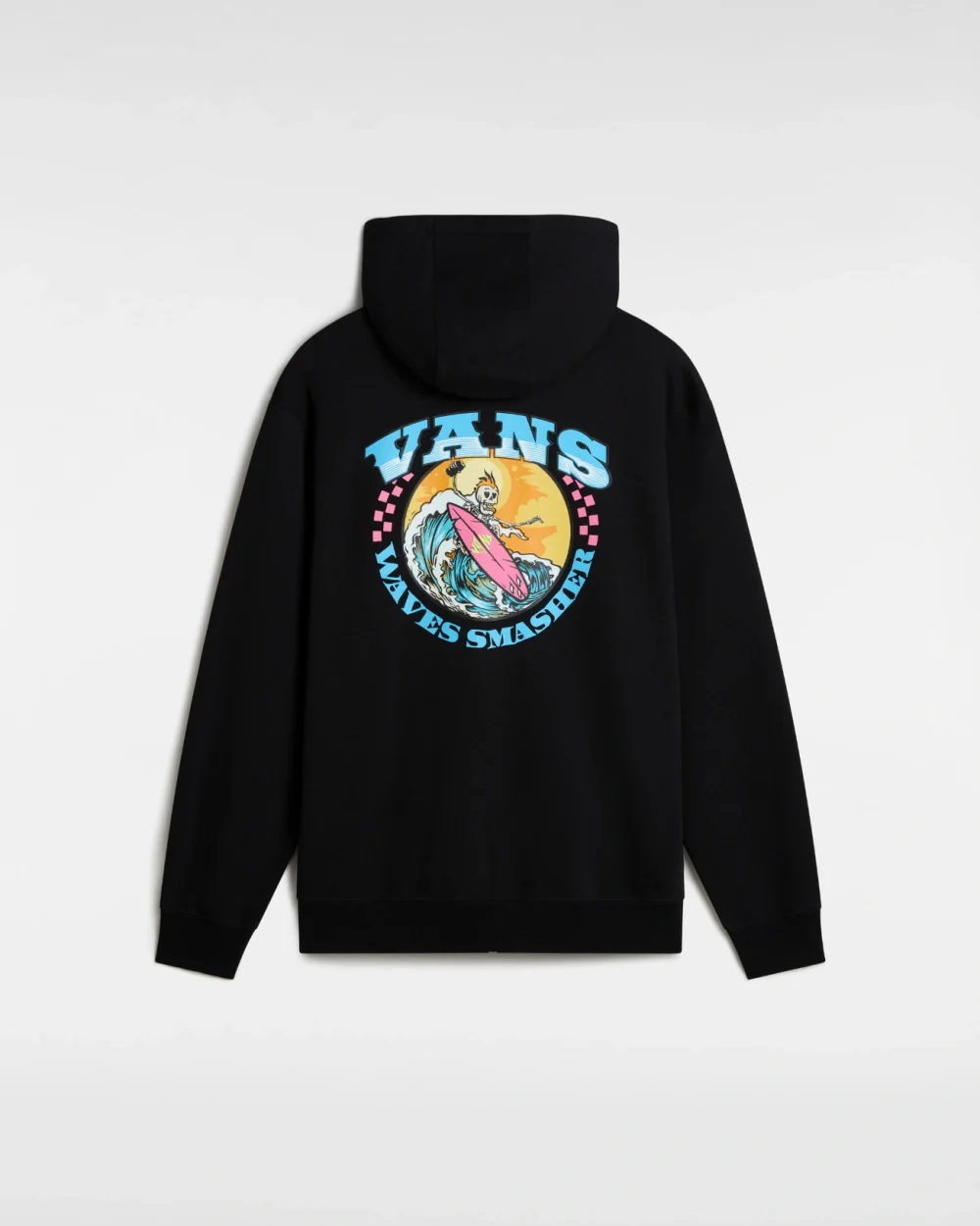 VANS - קפוצ'ון True Waves Full Zip – V00KJ1BLK – black – 1