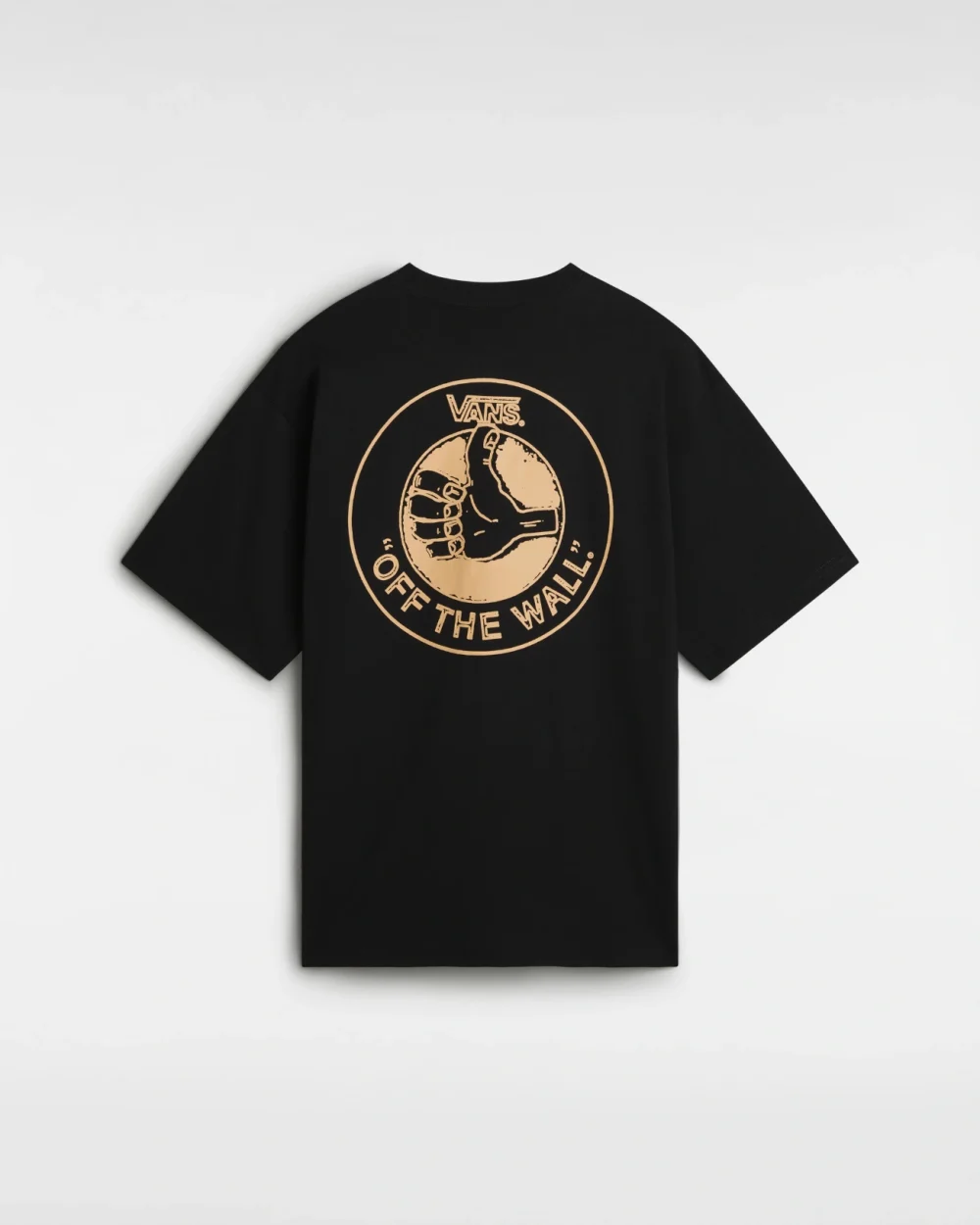 VANS - טי שירט Thumb Logo Loose – V00KTJBLK – black – 1