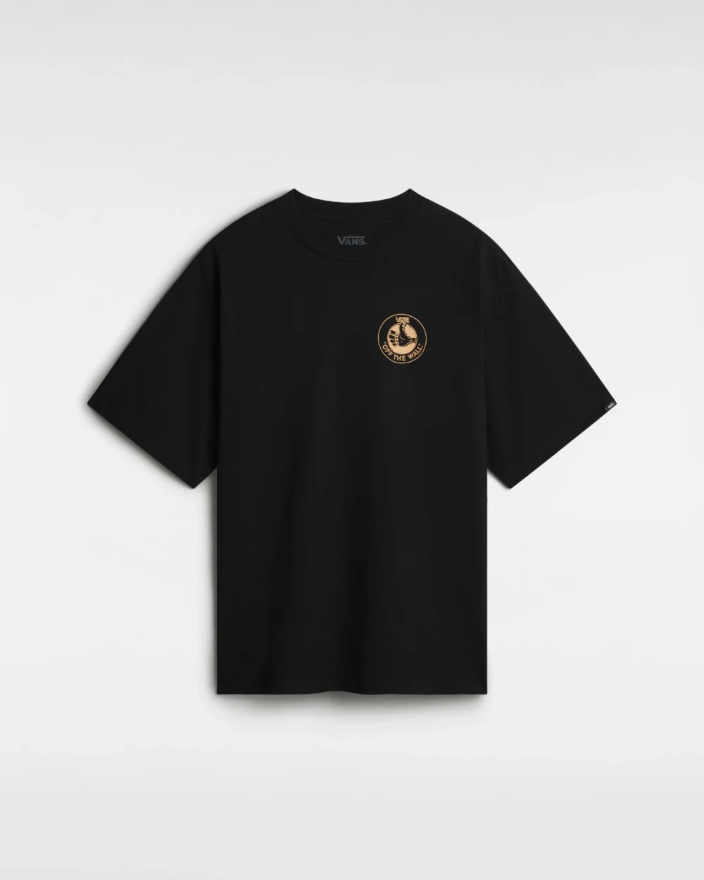 VANS - טי שירט Thumb Logo Loose – V00KTJBLK – black – 1