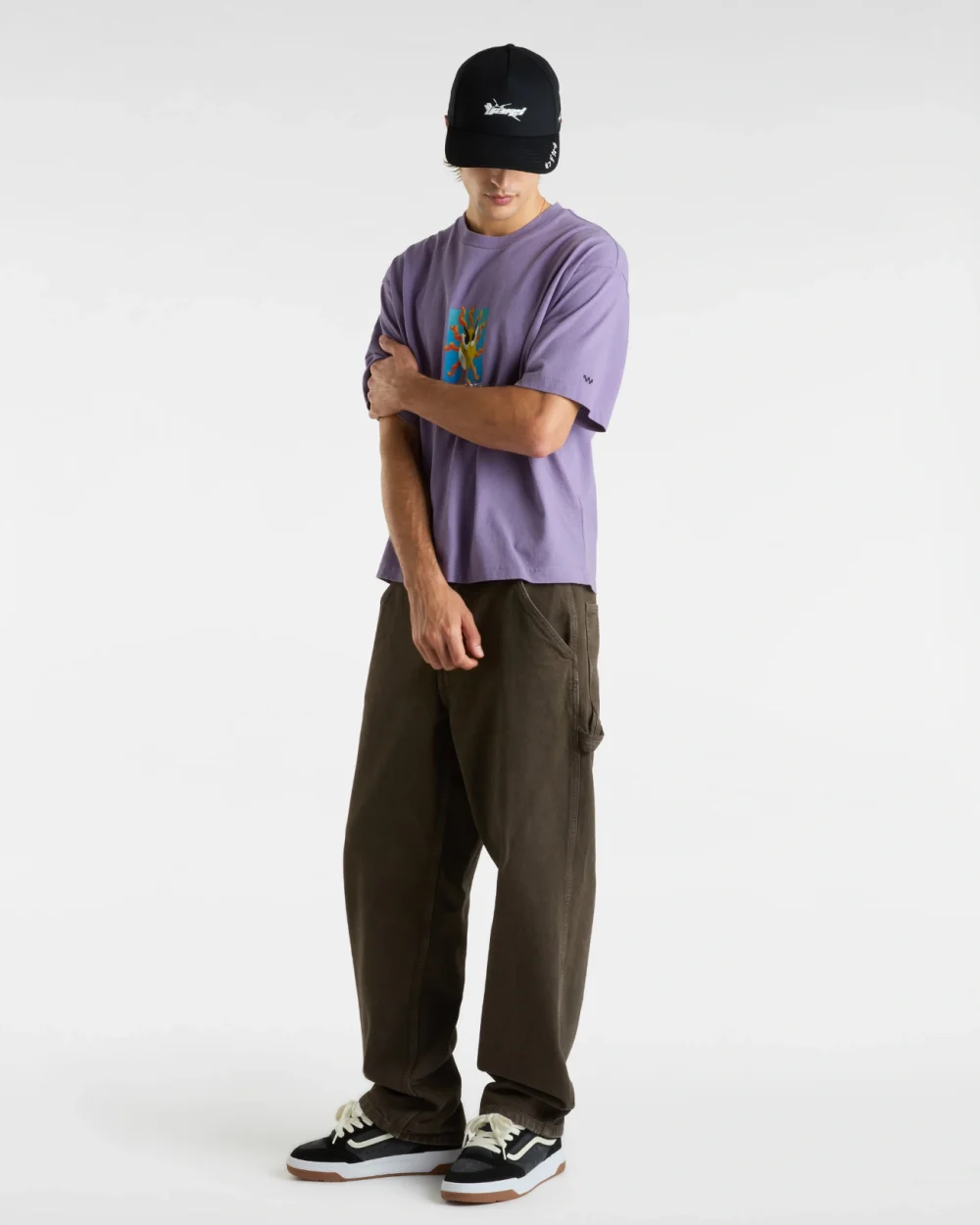 VANS - טי שירט Skate Clay – V00M0S6PH – purple-haze – 2