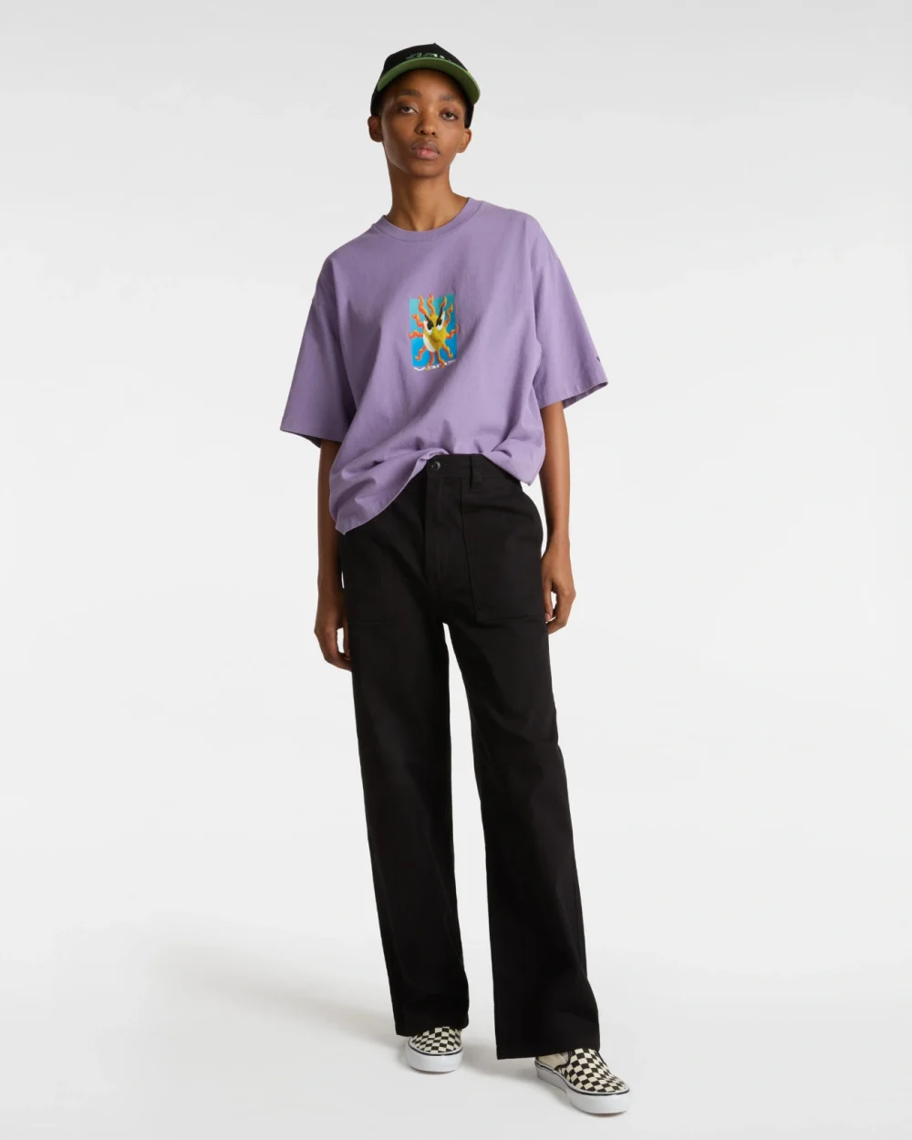 VANS - טי שירט Skate Clay – V00M0S6PH – purple-haze – 3