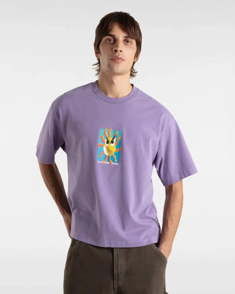 VANS - טי שירט Skate Clay – V00M0S6PH – purple-haze – 4