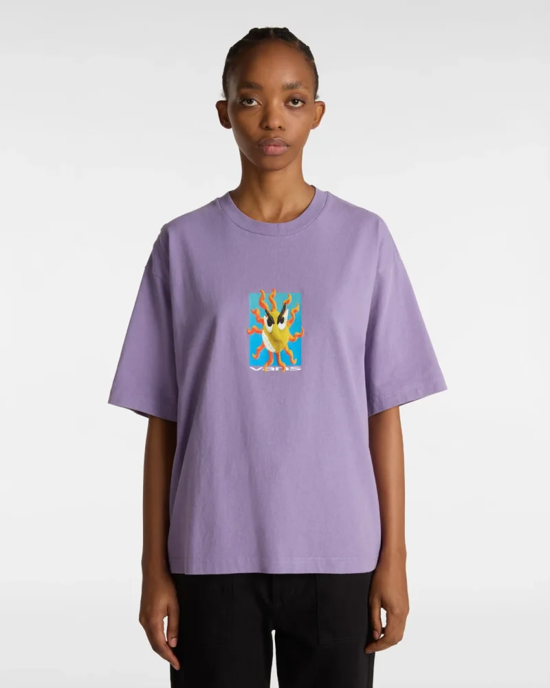 VANS - טי שירט Skate Clay – V00M0S6PH – purple-haze – 8