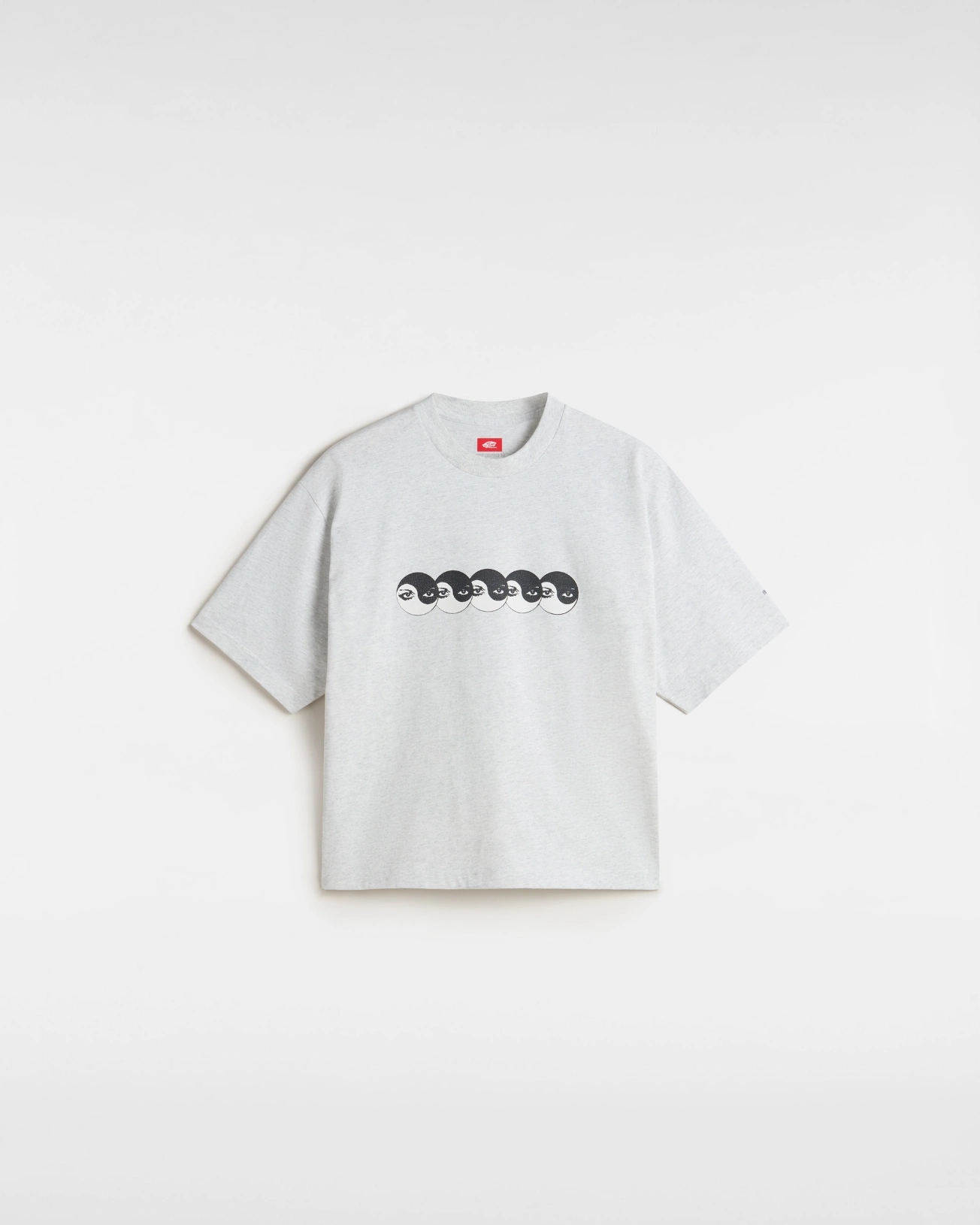 VANS - טי שירט Skate Ying Yang Eyes – V00M0VRKZ – ash-heather – 1