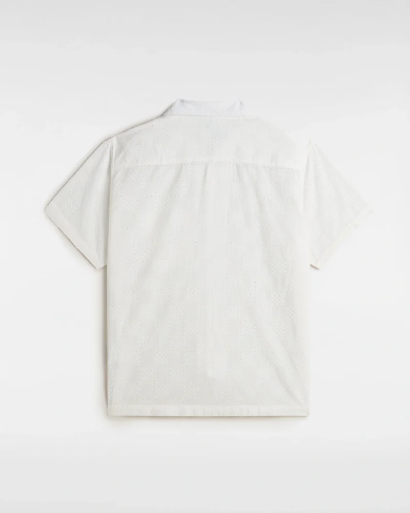 VANS - חולצה מכופתרת קצרה Wayside Eyelet – V00M1FFS8 – marshmallow – 1