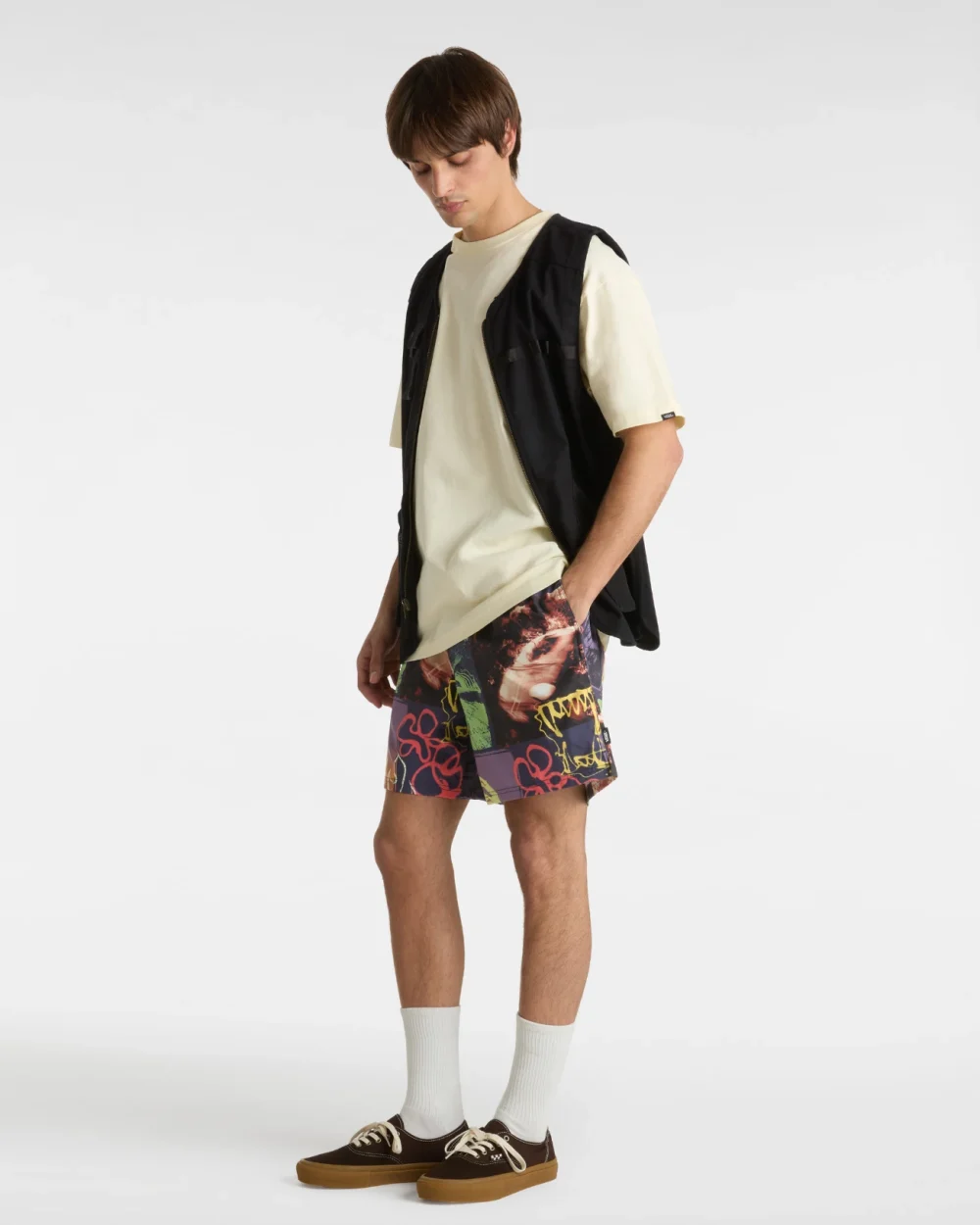 VANS - בגד ים Primary Crazy Print Loose Elastic – V00M3GJDU – parisian-night – 5