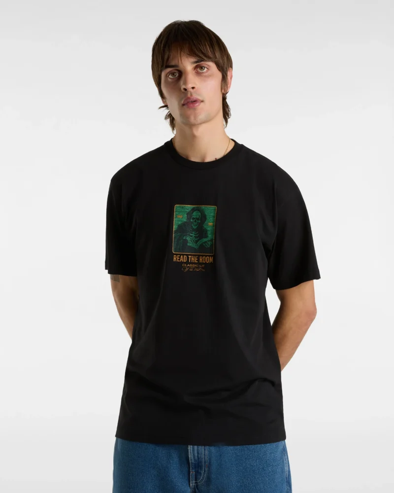 VANS - טי שירט Read The Room – V00M3VBLK – black – 2