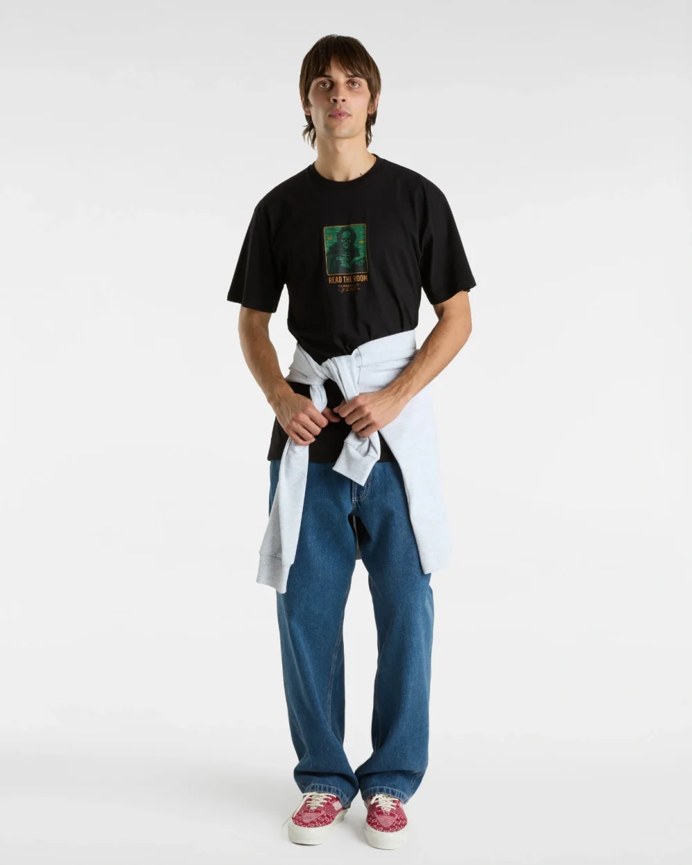 VANS - טי שירט Read The Room – V00M3VBLK – black – 4