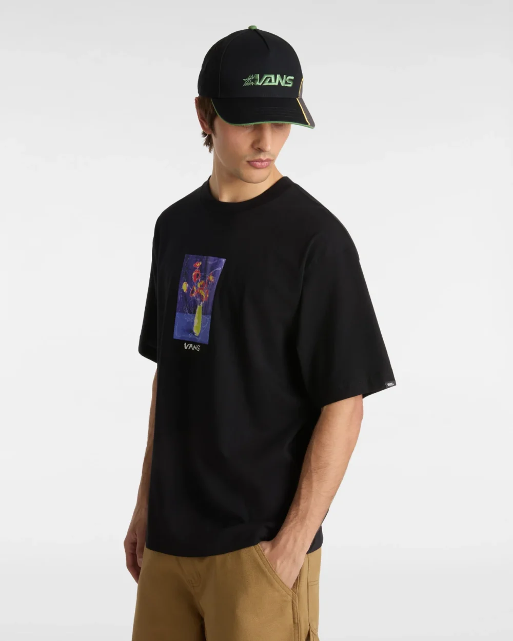 VANS - טי שירט Decor – V00M4BBLK – black – 2