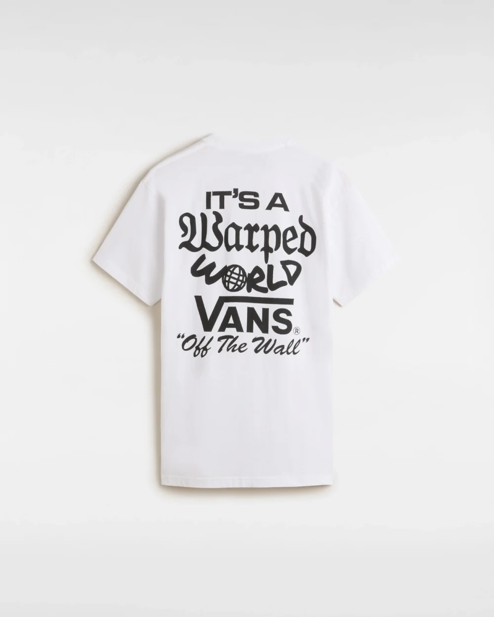 VANS - טי שירט Warped World – V00M5EWHT – white – 1