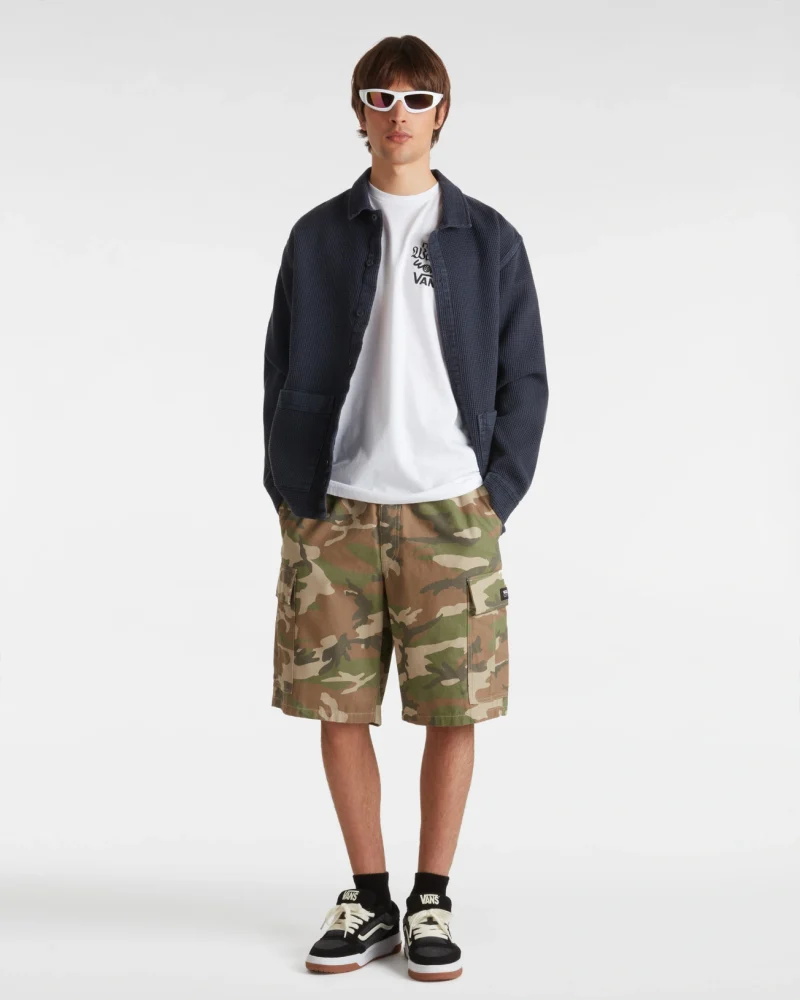 VANS - טי שירט Warped World – V00M5EWHT – white – 4