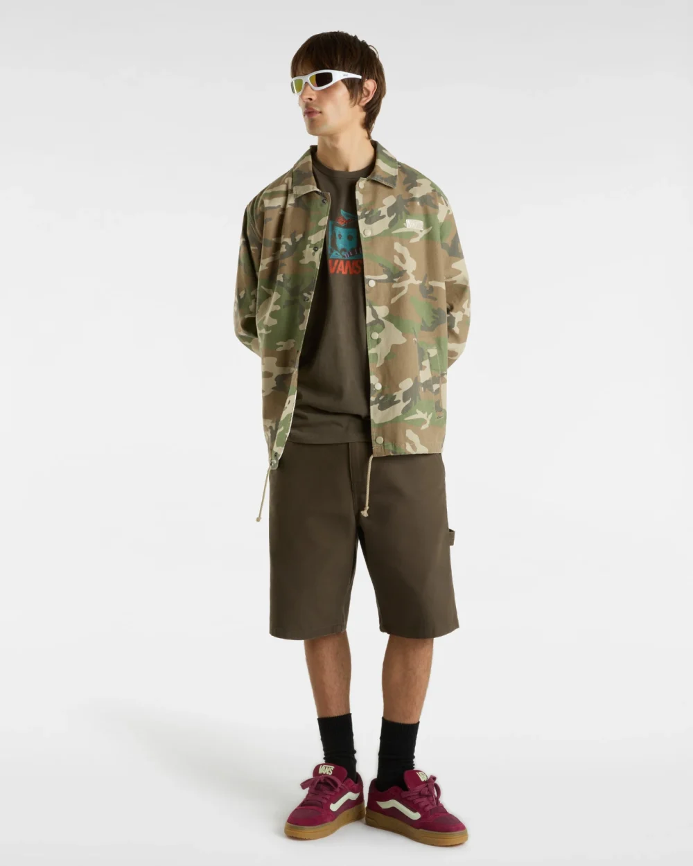 VANS - טי שירט Dollface – V00M5GD4C – turkish-coffee – 4