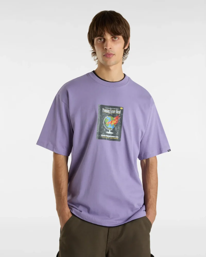 VANS - טי שירט Paperback Writer – V00M5W6PH – purple-haze – 2