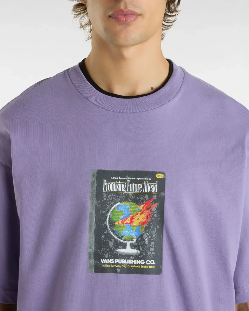 VANS - טי שירט Paperback Writer – V00M5W6PH – purple-haze – 5