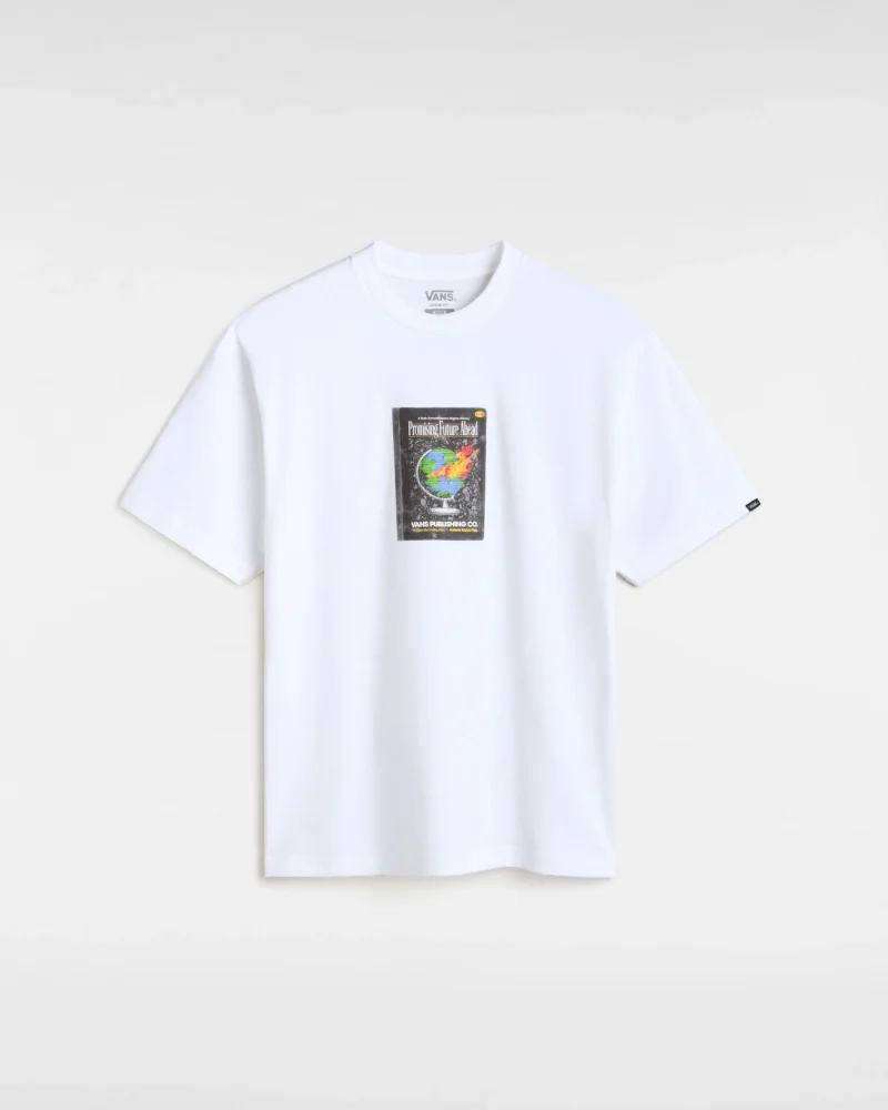 VANS - טי שירט Paperback Writer – V00M5WWHT – white – 1