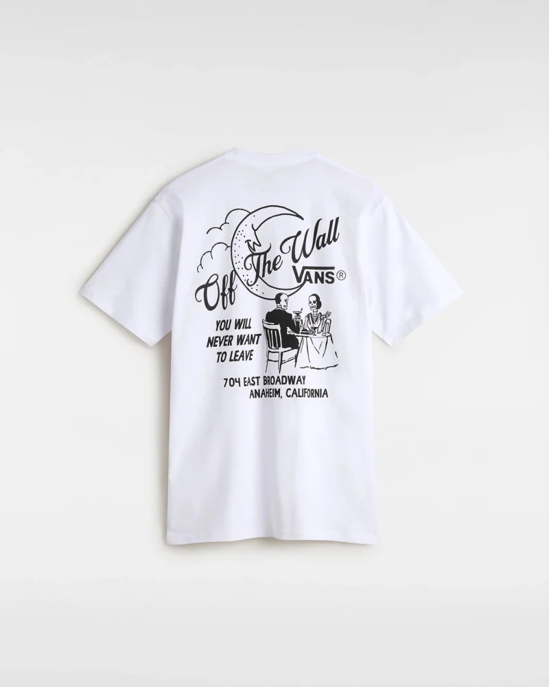 VANS - טי שירט Fine Dining – V00M6BWHT – white – 1