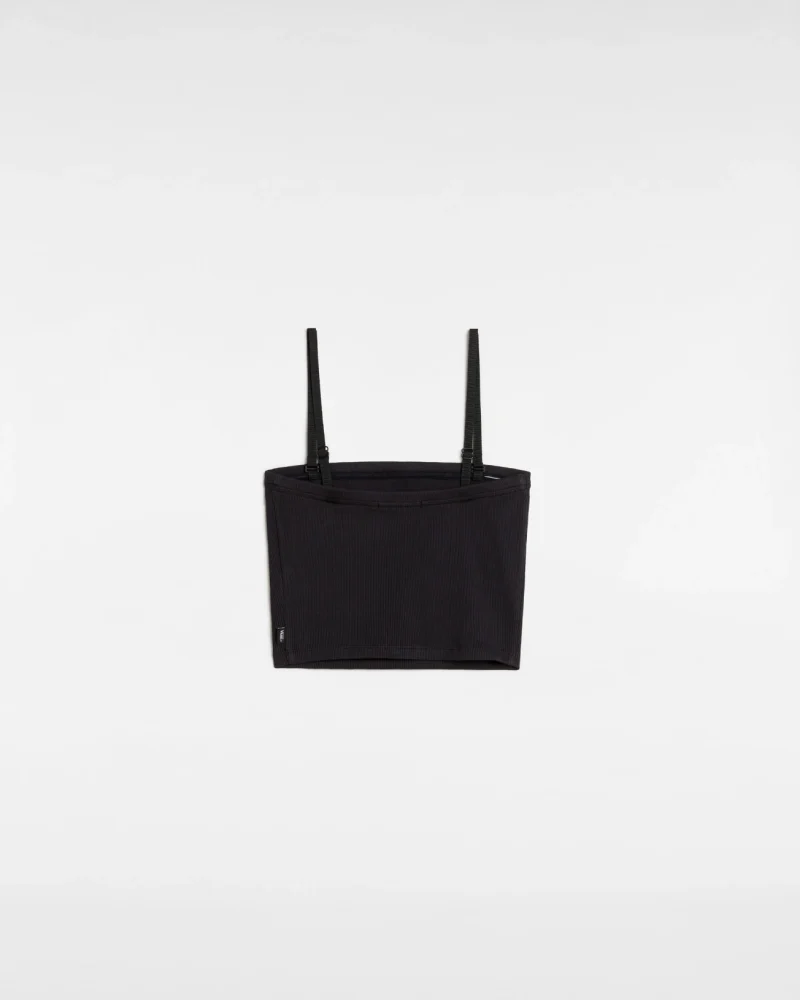 VANS - גופייה Drew Rib Tube Top – V00M8UBLK – black – 1