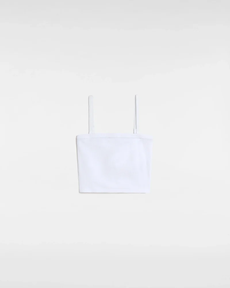 VANS - גופייה Drew Rib Tube Top – V00M8UWHT – white – 1