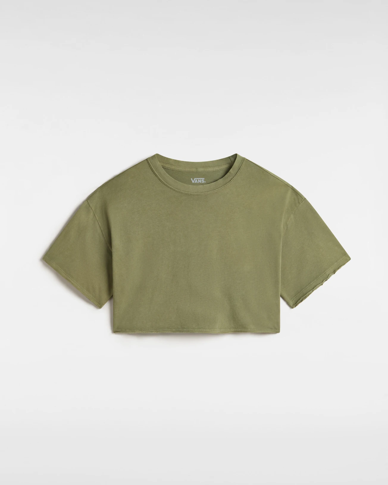 VANS - טי שירט Relaxed Crop Wash – V00M98ZBF – loden-green – 1