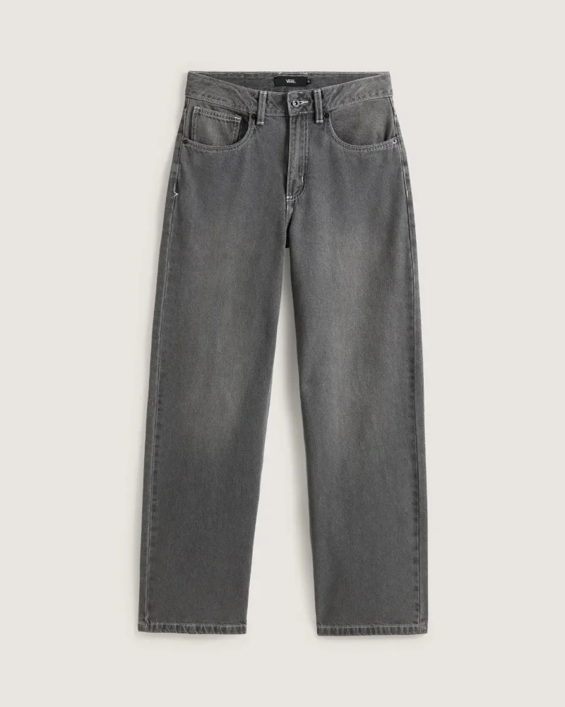 VANS - מכנסיים ארוכים Sirelle 5 Pocket Puddle – V00MB5Y7J – grey-wash – 1