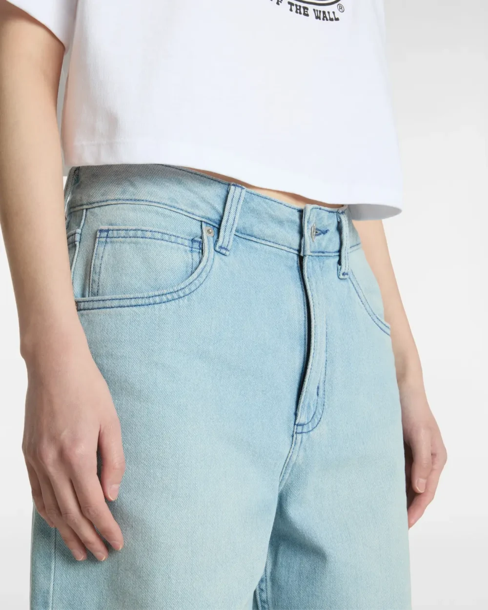 VANS - מכנסיים קצרים Sirelle Cut-Off – V00MBJTTJ – light-stonewash – 6