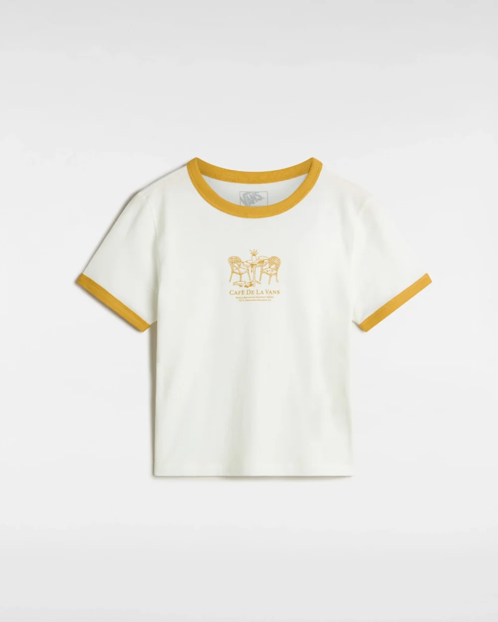 VANS - טי שירט De La Vans Ringer – V00MCBFS8 – marshmallow – 1