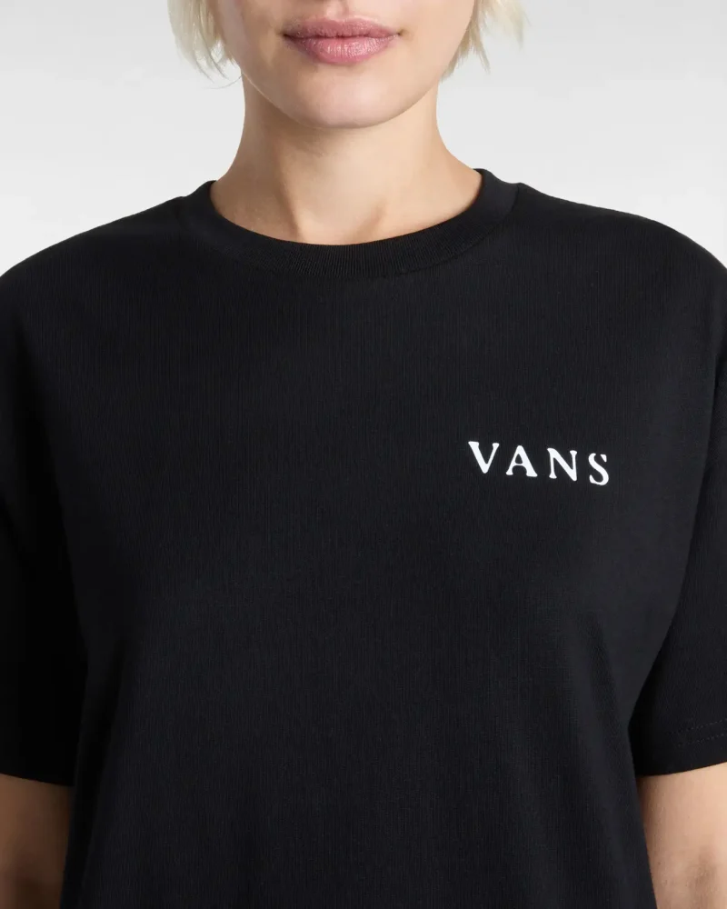VANS - טי שירט Night Orb Oversized – V00MCFBLK – black – 5
