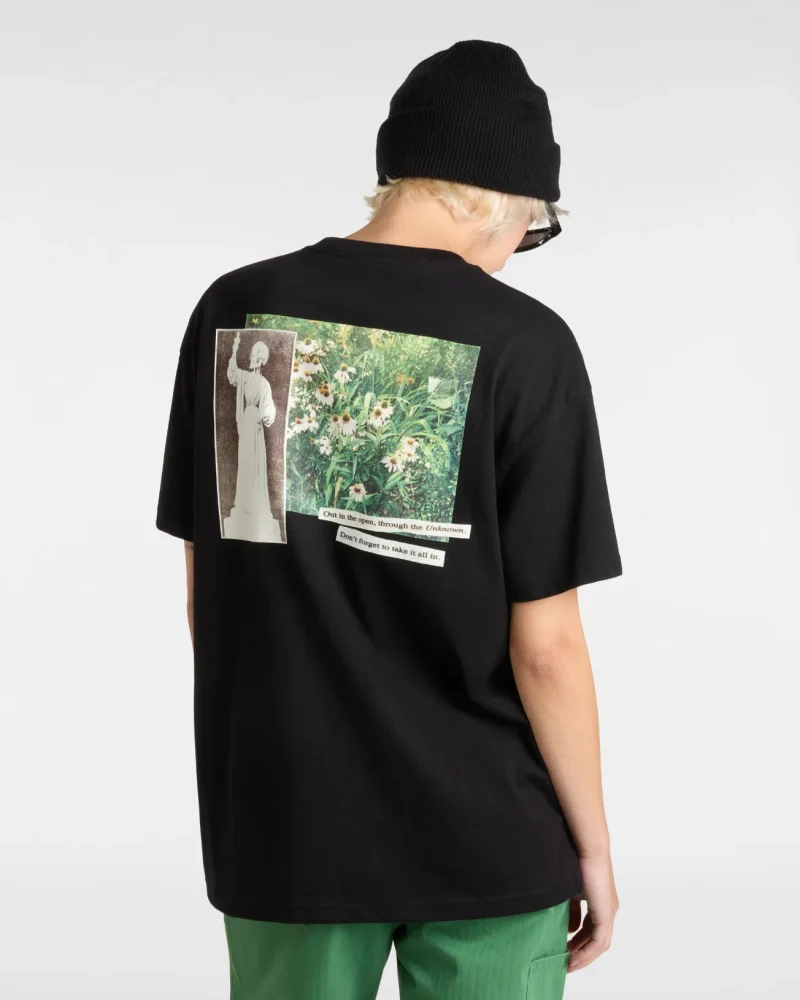 VANS - טי שירט Garden Oversized – V00MCGBLK – black – 3