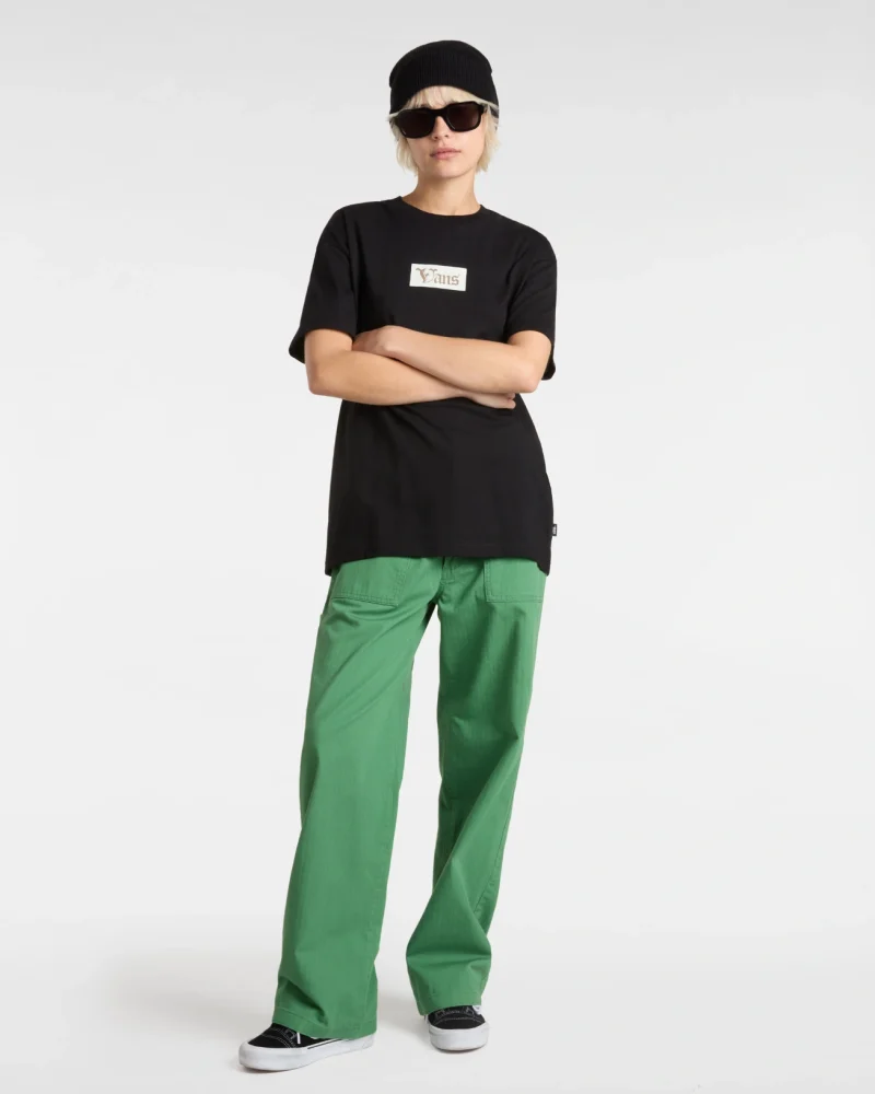 VANS - טי שירט Garden Oversized – V00MCGBLK – black – 4