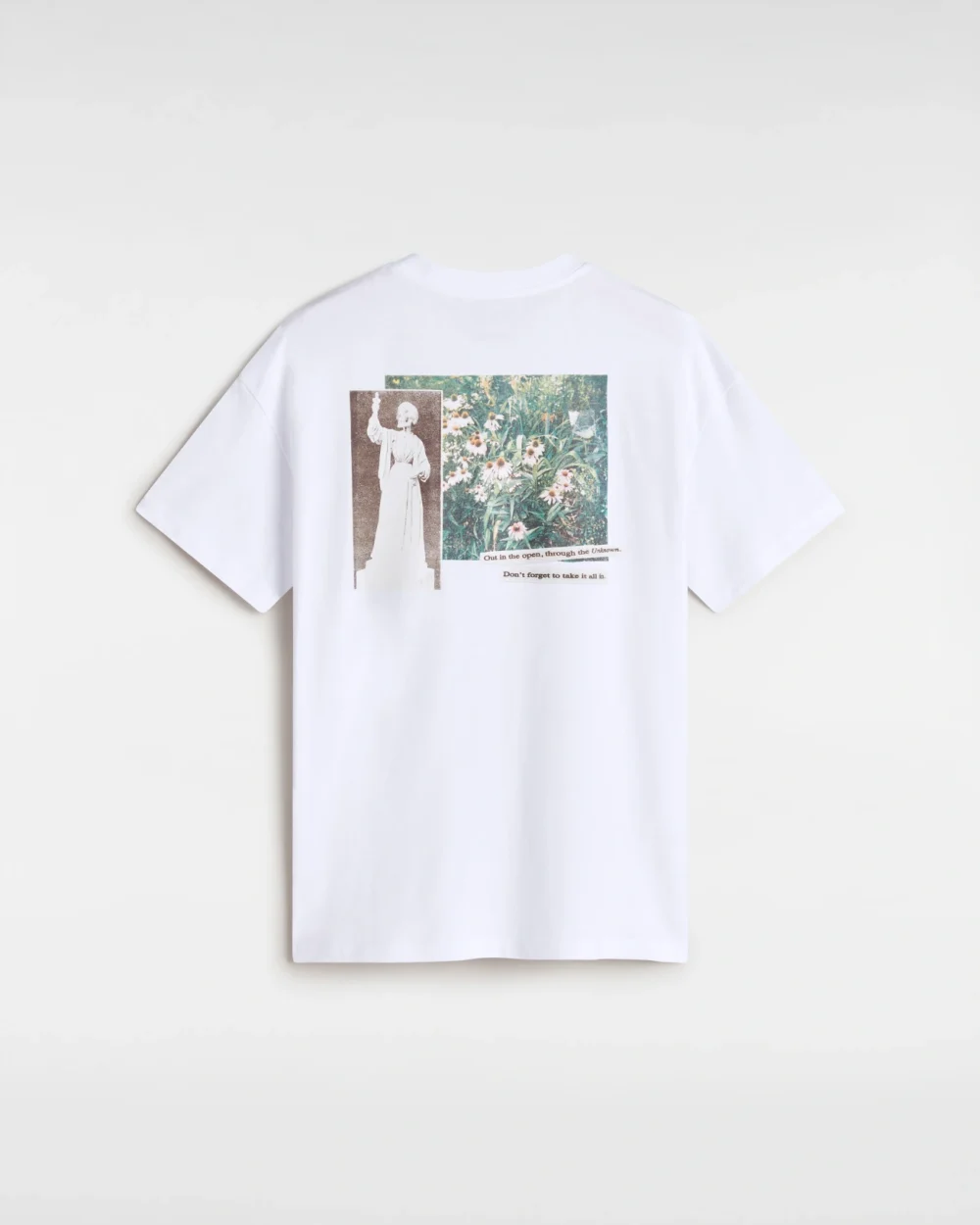 VANS - טי שירט Garden Oversized – V00MCGWHT – white – 1