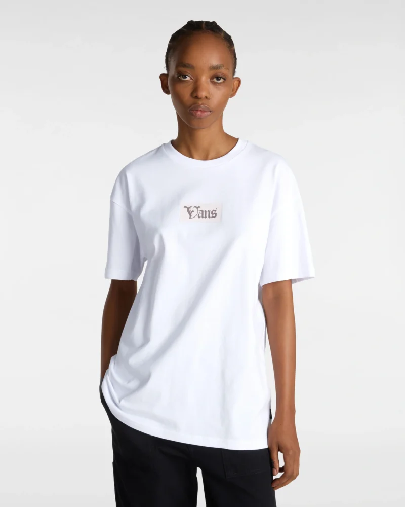 VANS - טי שירט Garden Oversized – V00MCGWHT – white – 2