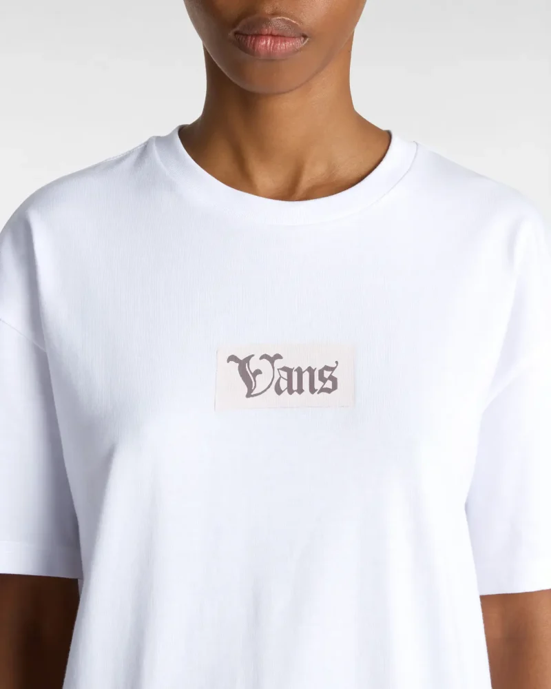 VANS - טי שירט Garden Oversized – V00MCGWHT – white – 5