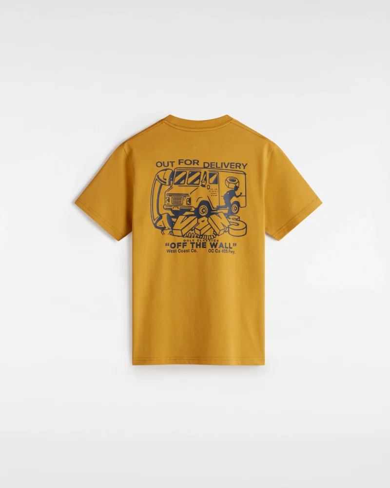 VANS - טי שירט נוער Next Time – V00MK3BL2 – harvest-gold – 1