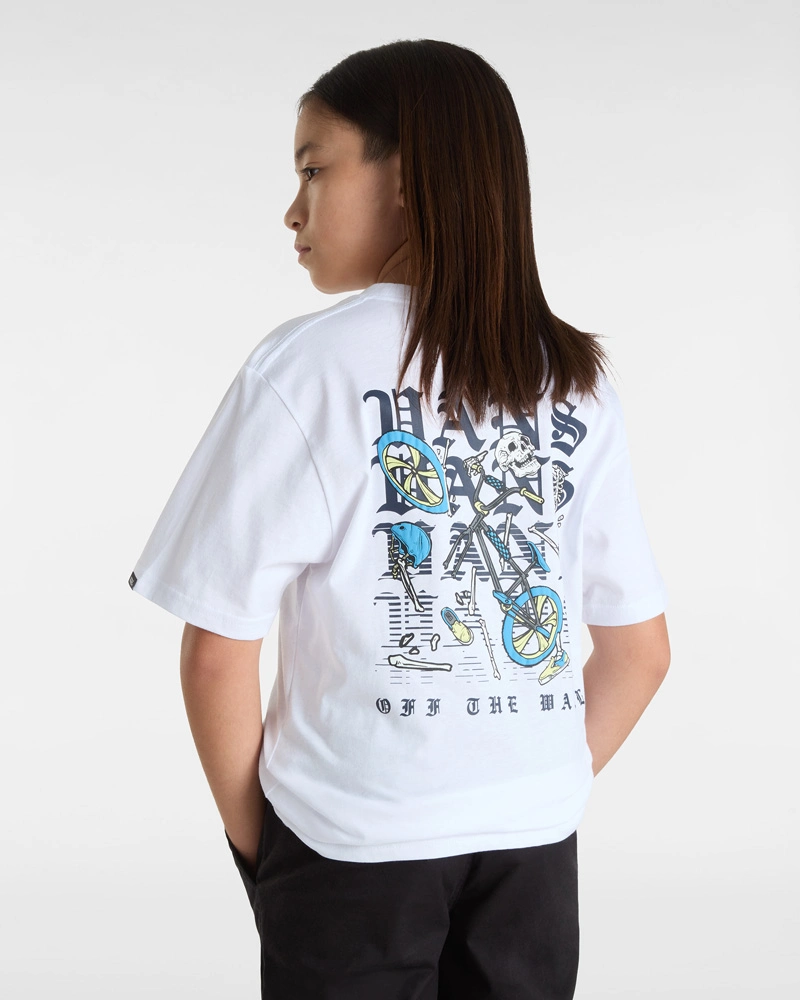 VANS - טי שירט נוער Shattered – V00MKJWHT – white – 3