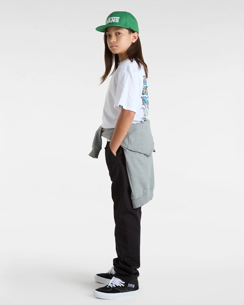 VANS - טי שירט נוער Shattered – V00MKJWHT – white – 4