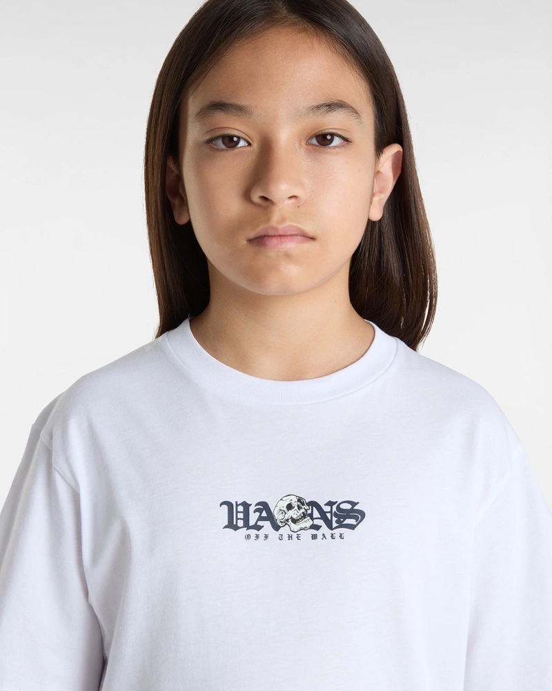 VANS - טי שירט נוער Shattered – V00MKJWHT – white – 5