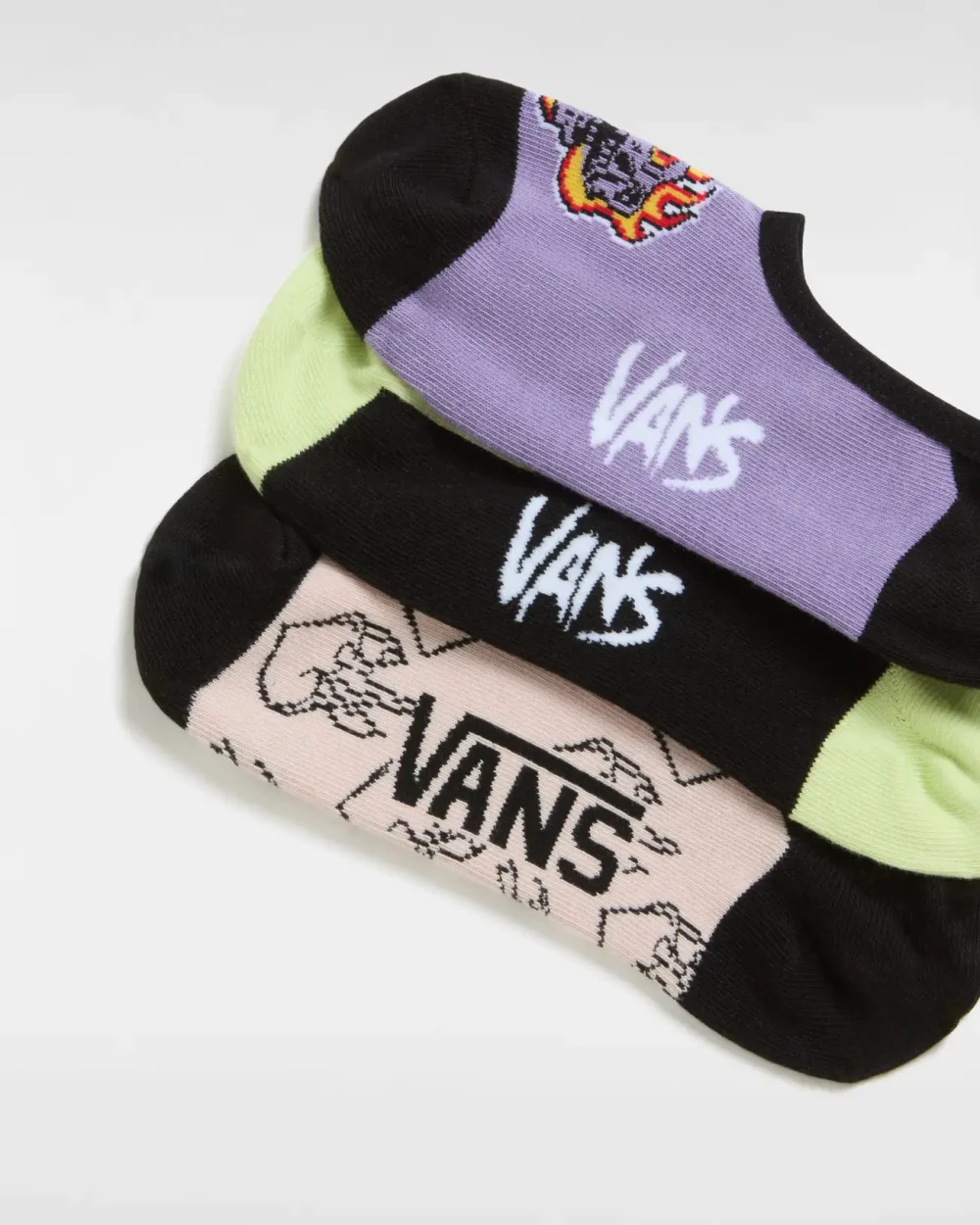 VANS - מארז 3 גרביים Buggin Out Canoodle – V00ND2CLH – shadow-lime – 2