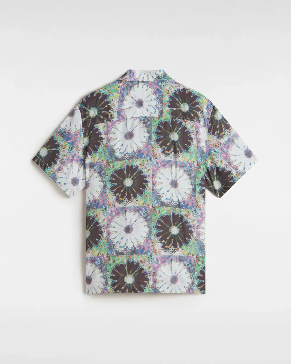 VANS - חולצה מכופתרת קצרה Digitals Woven – V00NH6WTM – white-multi – 1