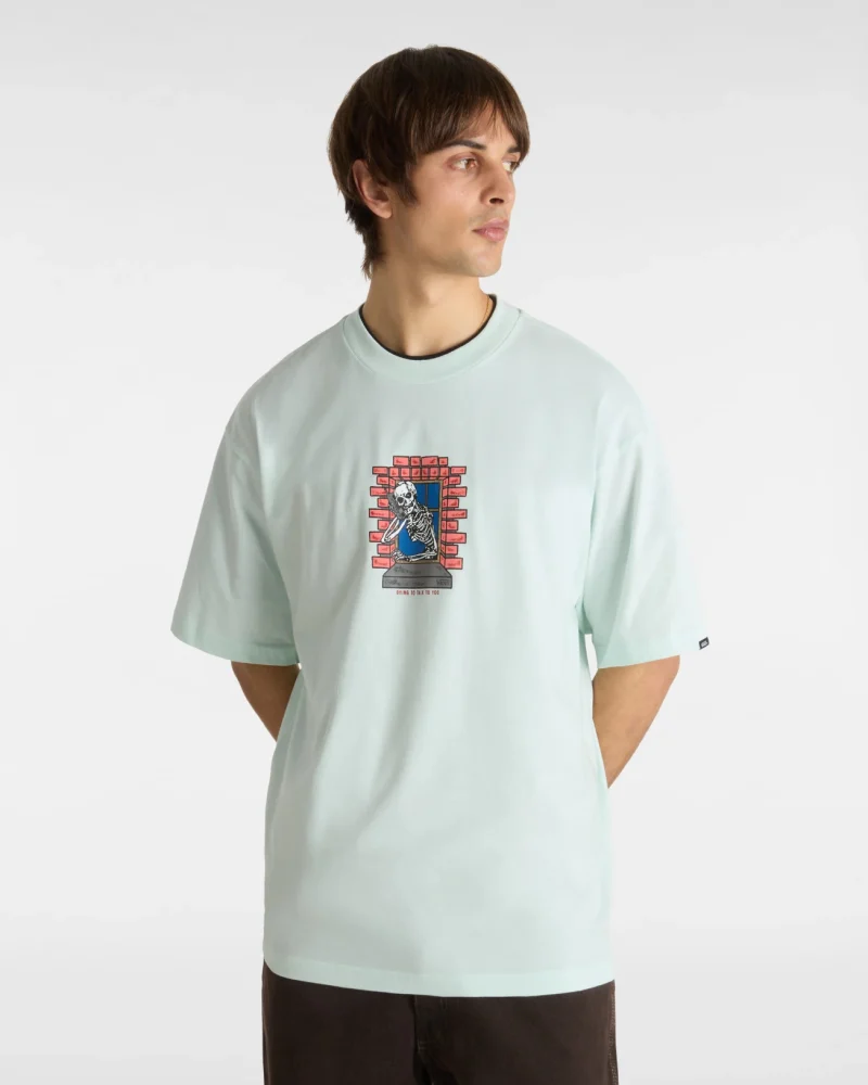 VANS - טי שירט Skull Window – V00NHURNE – hint-of-mint – 2