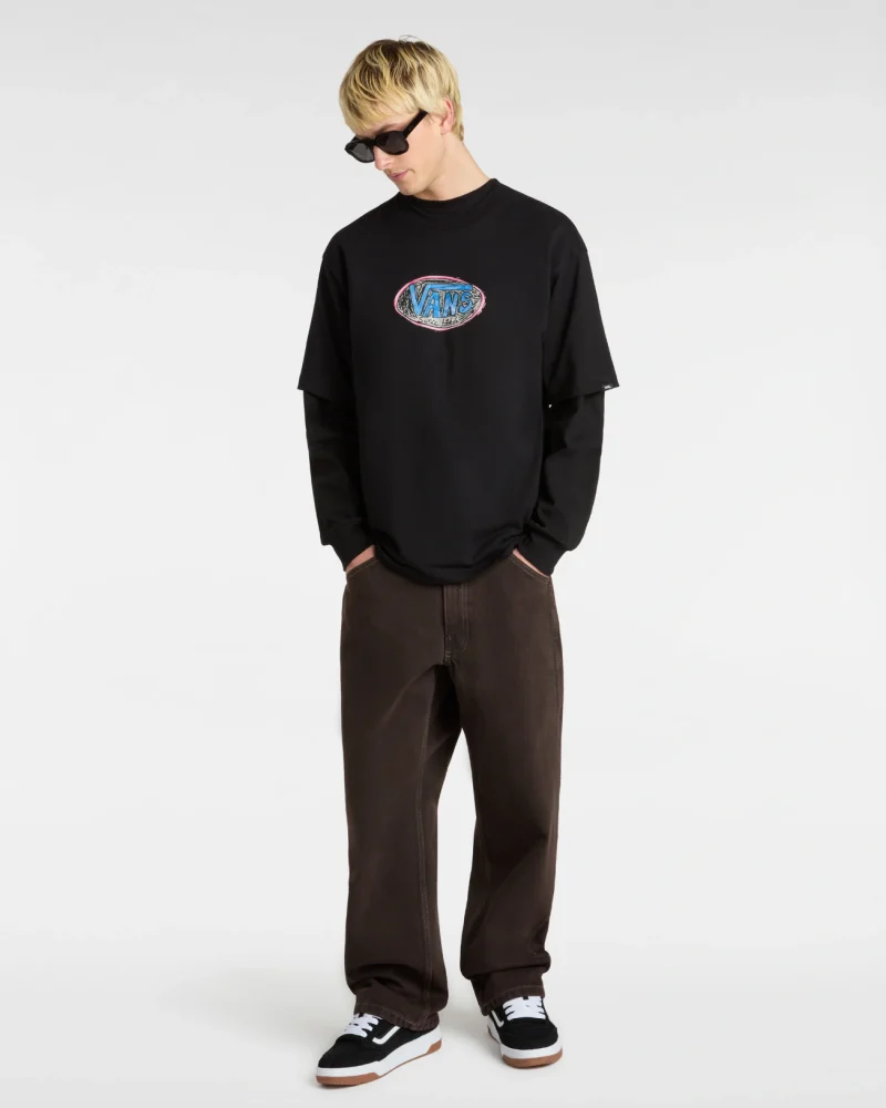 VANS - טי שירט Scribblex – V00NHWBLK – black – 4