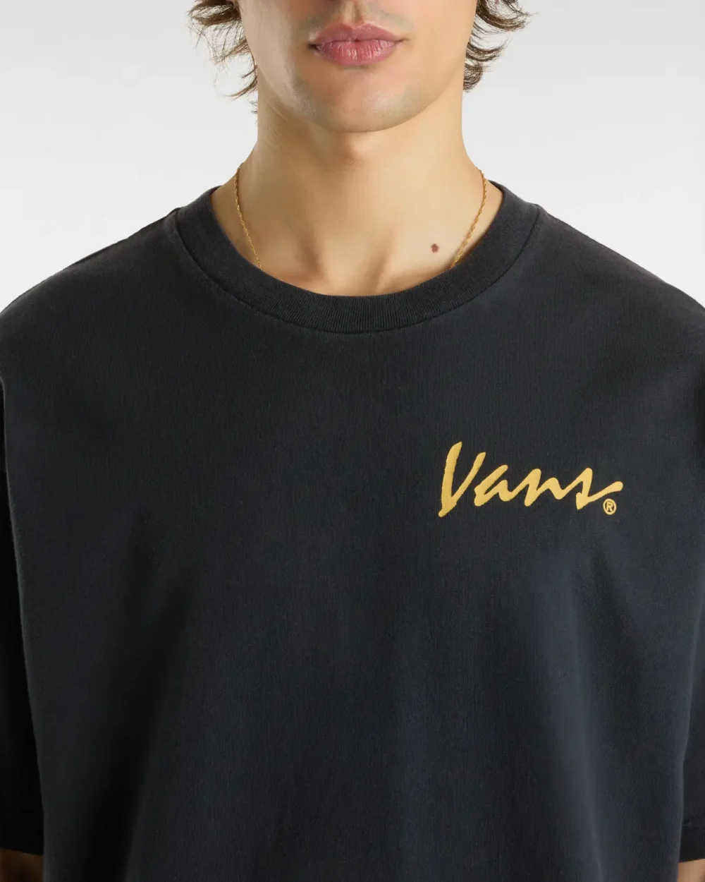 VANS - טי שירט Baked In Loose 66 – V00NTSBLK – black – 5