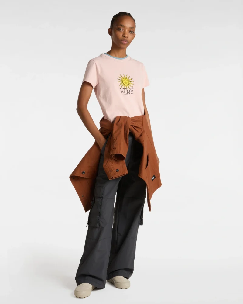 VANS - טי שירט Cosmic Ray Mini – V00NX9O3N – sepia-rose – 4