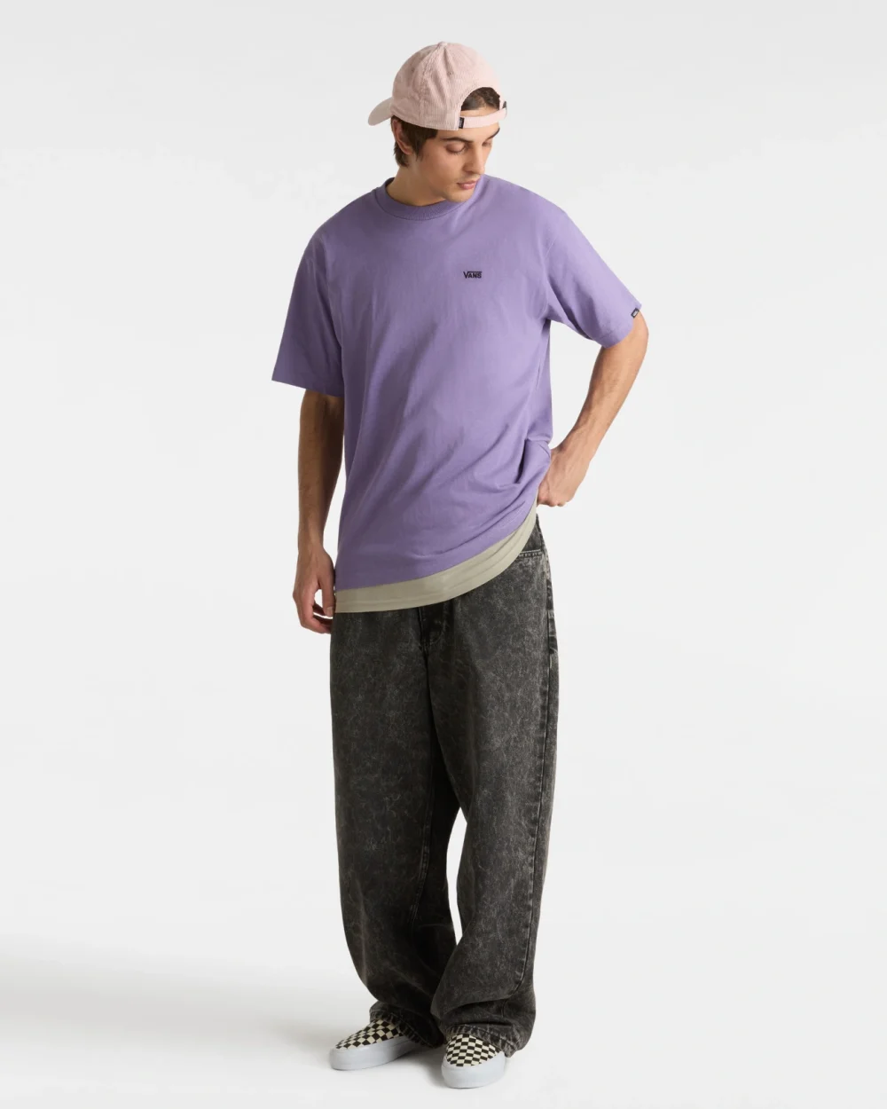 VANS - טי שירט Left Chest II Loose – V00P1P6PH – purple-haze – 4